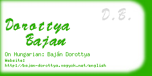 dorottya bajan business card