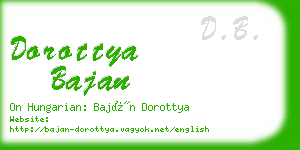 dorottya bajan business card